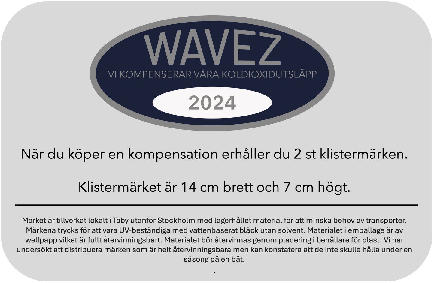 Koldioxidkompensation 300 Liter Diesel