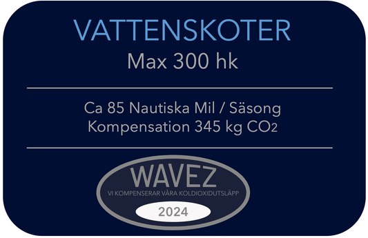 Koldioxidkompensation Vattenskoter Max 300 hk