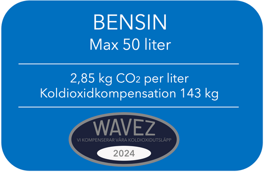 Koldioxidkompensation Bensin 50 Liter