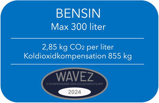 Koldioxidkompensation Bensin 300 Liter
