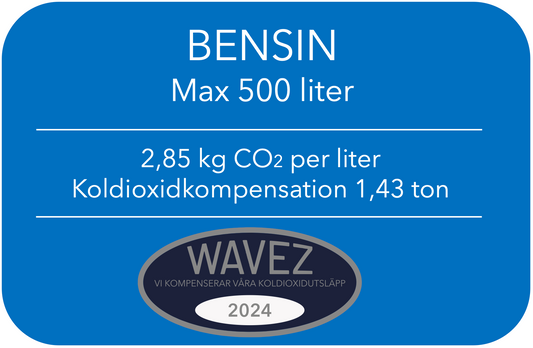 Koldioxidkompensation Bensin 500 Liter