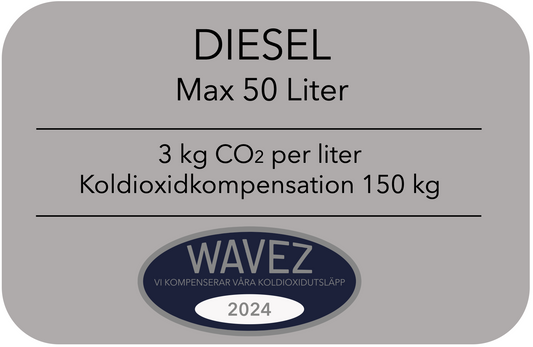 Koldioxidkompensation Diesel 50 Liter